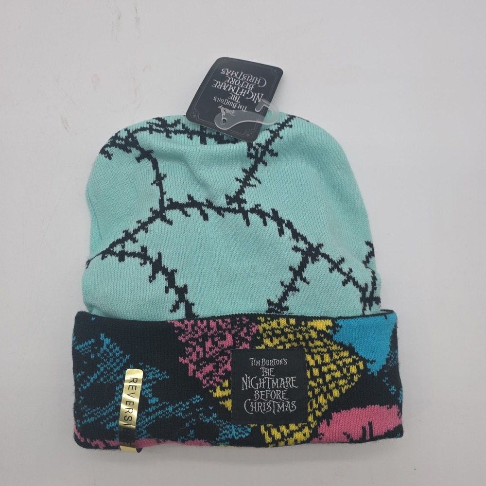 Hot Topic Sally Reversible Beanie The Nightmare Before Christmas Winter Cap NWT